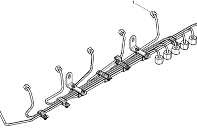 Топливные трубки высокого давления двигателя Baudouin 6M21