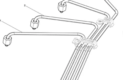 Топливные трубки высокого давления сборка двигателя Baudouin 4M06G17