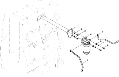Топливный фильтр двигателя Baudouin 3M10