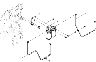 Топливный фильтр двигателя Baudouin 4M11