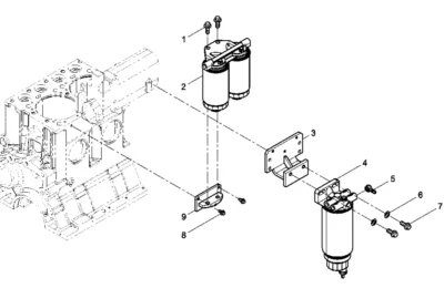Топливный фильтр двигателя Baudouin 6M16