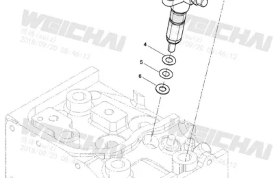 Топливный инжектор двигателя Baudouin 4M06G33