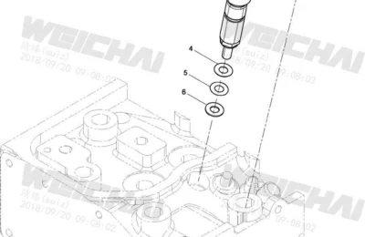 Топливный инжектор двигателя Baudouin 4M06G44