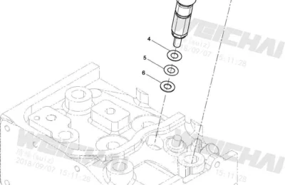 Топливный инжектор двигателя Baudouin 4M06G50