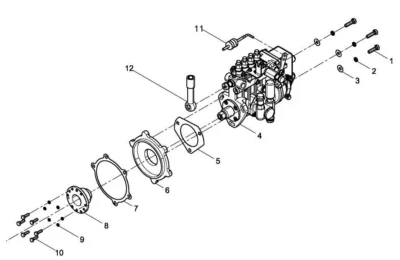 Топливный насос высокого давления двигателя Baudouin 4M06G17