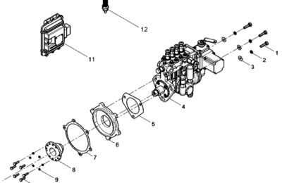Топливный насос высокого давления двигателя Baudouin 4M06G50