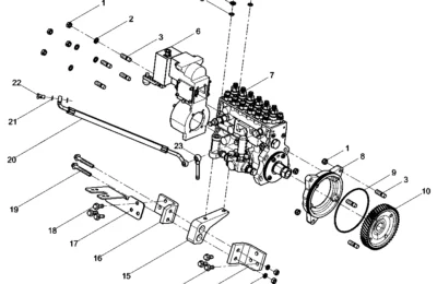 Топливный насос высокого давления двигателя Baudouin 6M16