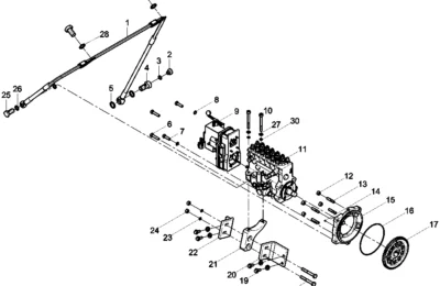 Топливный насос высокого давления двигателя Baudouin 6M21