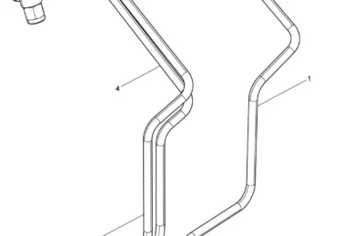 Топливопровод высокого давления двигателя Baudouin 3M10