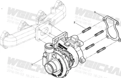 Турбочарджер двигателя Baudouin 4M06G44
