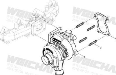 Турбонагнетатель двигателя Baudouin 4M06G50