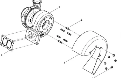 Турбонагнетатель двигателя Baudouin 6M21