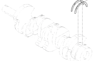 Упорная пластина двигателя Baudouin 4M06G17