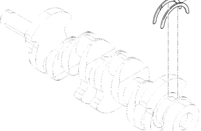 Упорная пластина двигателя Baudouin 4M06G22