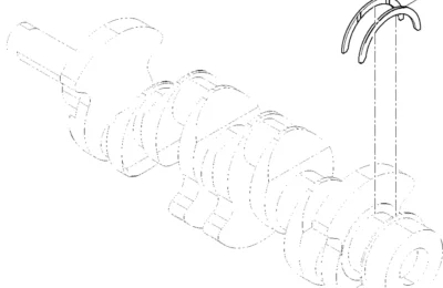 Упорная пластина двигателя Baudouin 4M06G44