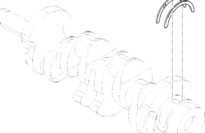 Упорные пластины двигателя Baudouin 4M06G50