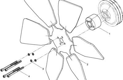 Вентилятор двигателя Baudouin 3M10