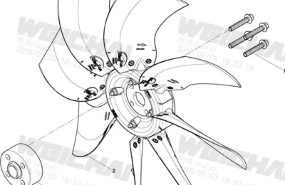 Вентилятор двигателя Baudouin 4M06G33