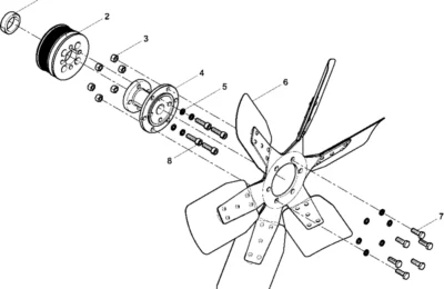Вентилятор двигателя Baudouin 6M11