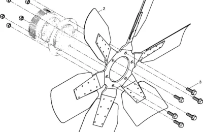 Вентилятор двигателя Baudouin 6M21