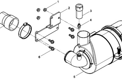 Воздушный фильтр двигателя Baudouin 4M06G17
