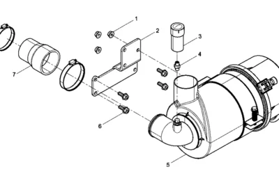 Воздушный фильтр двигателя Baudouin 4M06G22