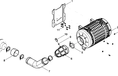 Воздушный фильтр двигателя Baudouin 4M11