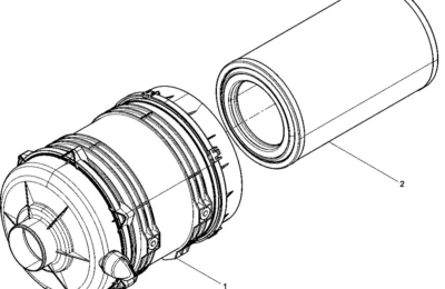 Воздушный фильтр двигателя Baudouin 6M11