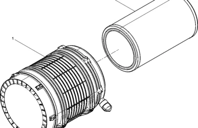 Воздушный фильтр двигателя Baudouin 6M16
