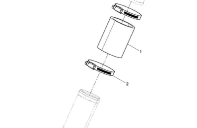 Впускная труба водяного насоса двигателя Baudouin 4M11
