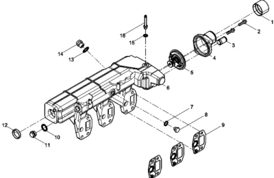 Впускной коллектор двигателя Baudouin 3M10