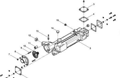 Впускной коллектор предсборка двигателя Baudouin 4M11