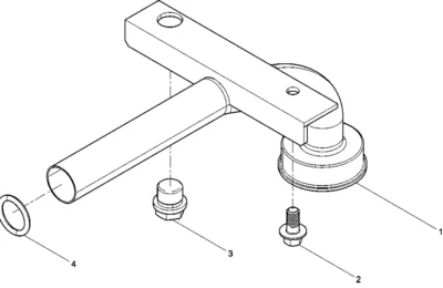 Впускной патрубок для масла двигателя Baudouin 3M10