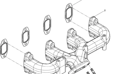 Выпускной коллектор двигателя Baudouin 4M11